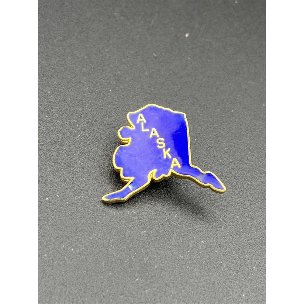 State Of Alaska Outline USA Lapel Hat Pin